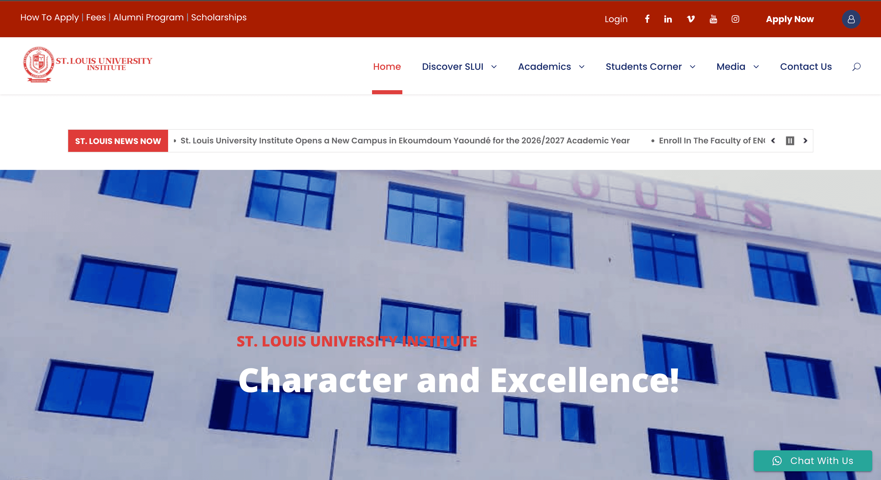 SLUI : une capture d'écran du produit en ligne